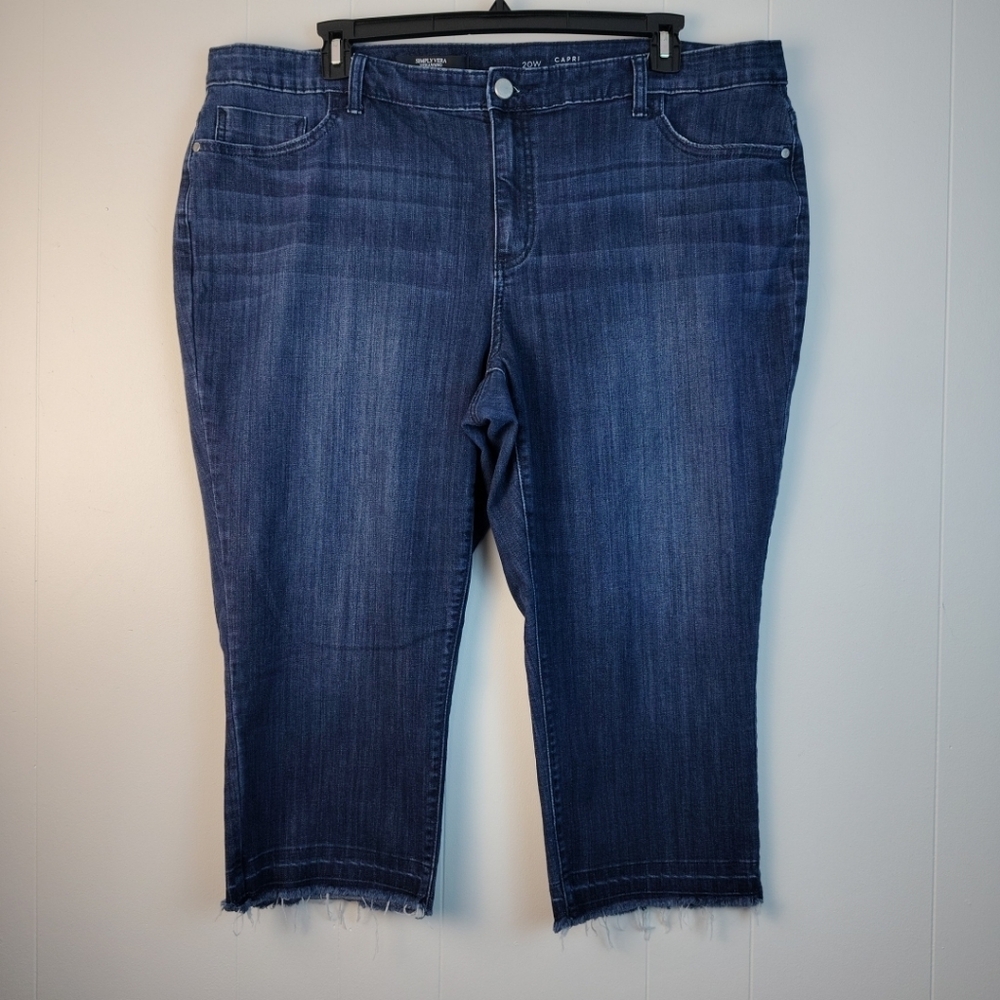 Simply Vera Vera Wang Mid-Rise Capri Jeans Size 20W
